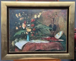 Takács Gyula (1905–2002). Nature morte avec des fleurs.