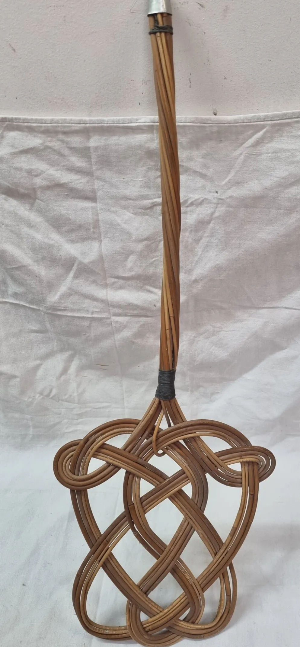 Tapette en rotin, tape-tapis de 1970