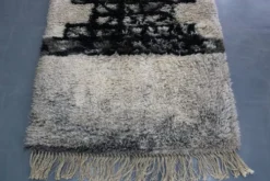 Tapis abstrait danois en laine à poils longs, années 1960