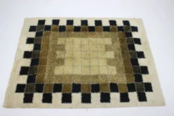 Tapis abstrait en laine des années 1960 par Hojer Eksport Wilton, Danemark