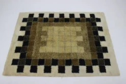 Tapis abstrait en laine des années 1960 par Hojer Eksport Wilton, Danemark