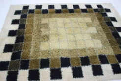 Tapis abstrait en laine des années 1960 par Hojer Eksport Wilton, Danemark