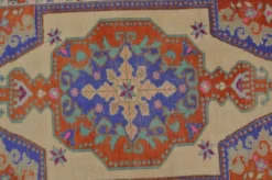 Tapis anatolien rouge et bleu sku 2596