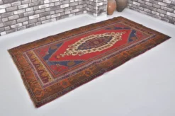 Tapis anatolien rouge et marron sku 2575