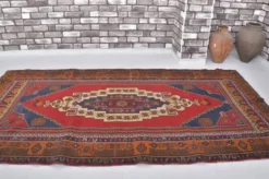 Tapis anatolien rouge et marron sku 2575