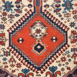 Tapis asiatique ancien en laine, noué fin, fait main 72 x 33 In