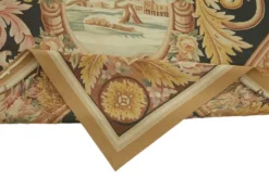 Tapis Aubusson vintage européen fait main 296 cm x 426 cm