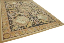 Tapis Aubusson vintage européen fait main 296 cm x 426 cm