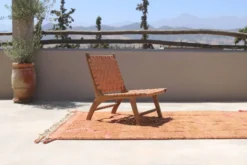 Tapis Beni Ouarain tissé à la main 255×155cm – Terracotta & Argile - AZ821