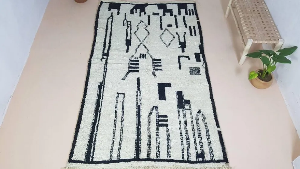 Tapis Beni Ouarain, 275 x 155 cm