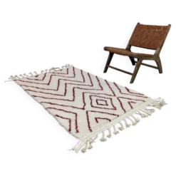 Tapis Beni Ouarain, 165 x 100 cm || 5,41 x 3,28 pieds, P-161
