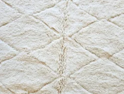 Tapis beni ourain en laine pure fait main traditionnelle 1.5/2.5 m