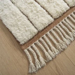 Tapis beni ourain en laine pure fait main traditionnelle taille 150/250 cm