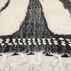 Tapis beni ourain en laine pure fait main traditionnelle taille 2/3 m