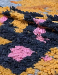 Tapis Berbère Abstrait Jaune - 253 x 200 cm