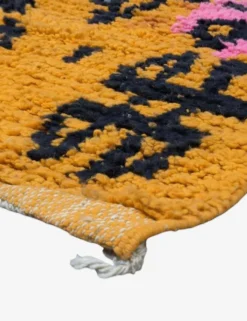 Tapis Berbère Abstrait Jaune - 253 x 200 cm