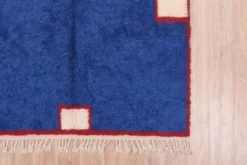 Tapis berbère beni ouraine en laine fait main traditionnelle taille 2/3 m