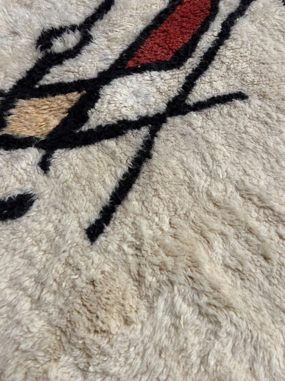 Tapis berbère Beni Ourain en laine, Marrakech