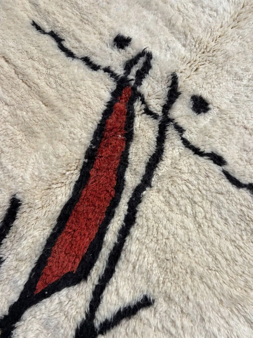 Tapis berbère Beni Ourain en laine, Marrakech