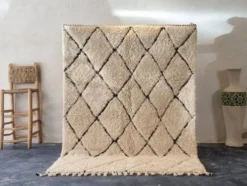 Tapis berbère en laine naturel 200/260cm