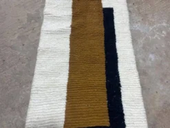 Tapis berbère en laine pure de passage traditionnelle taille 75/300 cm
