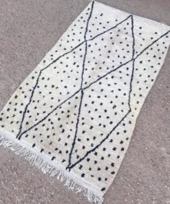 Tapis berbère en laine pure fait main traditionnelle taille 150/250 cm