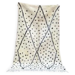 Tapis berbère en laine pure fait main traditionnelle taille 150/250 cm