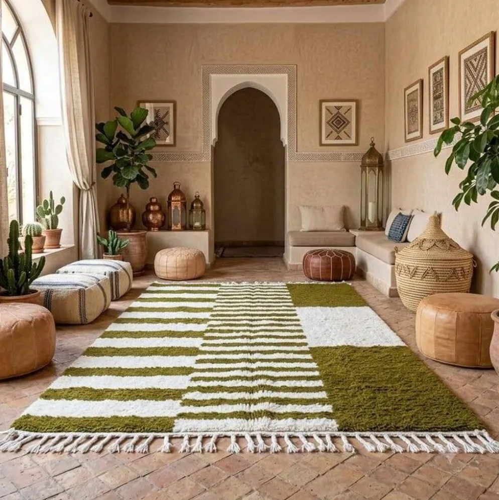 Tapis berbère fait main artisanale traditionnelle taille 150/250 cm