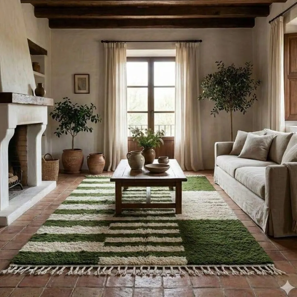 Tapis berbère fait main artisanale traditionnelle taille 150/250 cm