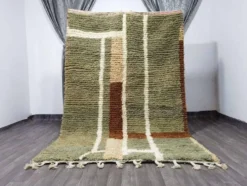 Tapis berbère fait main sur mesure à motifs colorés 1,4/2,6 m