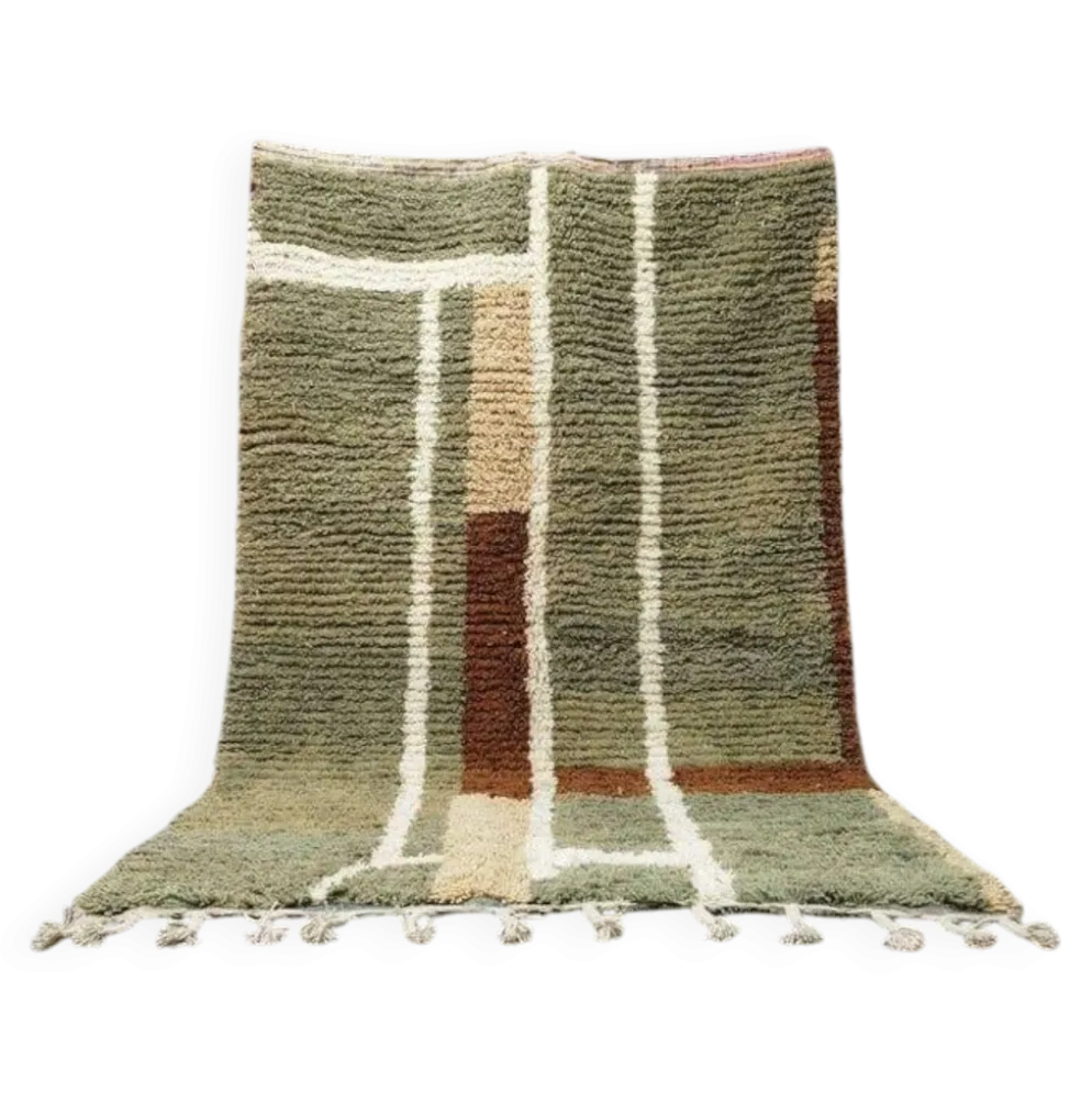 Tapis berbère fait main sur mesure à motifs colorés 1,4/2,6 m