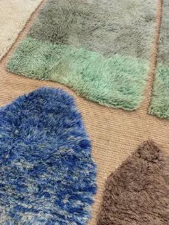 Tapis berbère marocain moderne en laine, Beldi