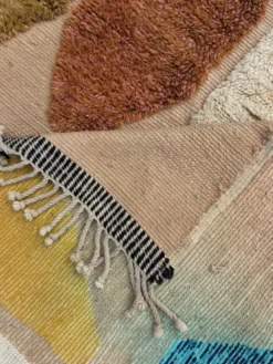 Tapis berbère marocain moderne en laine, Beldi