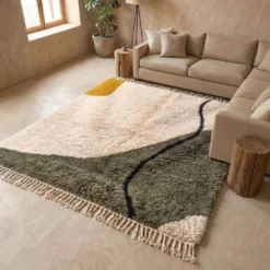 Tapis berbère traditionnel artisanale fait main 1,5/2,5 m