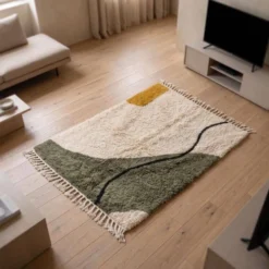 Tapis berbère traditionnel artisanale fait main 1,5/2,5 m