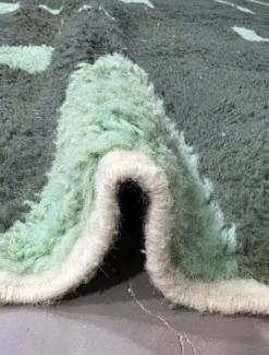 Tapis Berbère Vert Contemporain - 300 x 246 cm