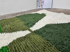 Tapis berbère vert en laine 140/260cm