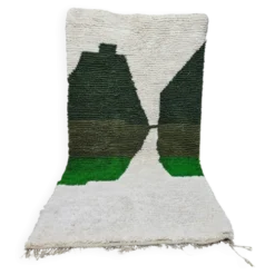 Tapis berbère vert en laine 140/260cm