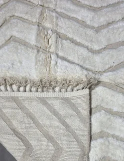 Tapis blanc Berbère - 300 x 196 cm