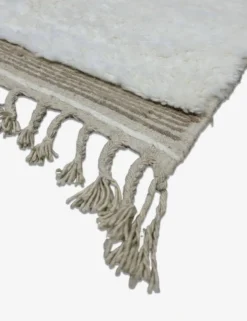 Tapis Blanc Contemporain Berbère - 294 x 237 cm