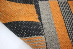 Tapis/Carpet géométrique moderniste Bauhaus, Tchécoslovaquie / années 1930