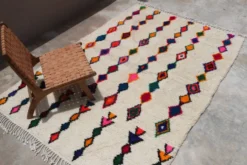 Tapis coloré fait main