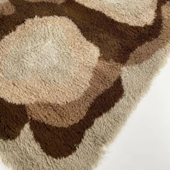 Tapis coloré psychédélique par Desso Pays-Bas Danemark 1970