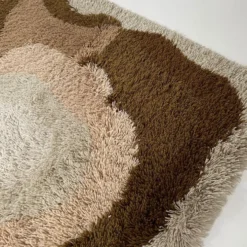 Tapis coloré psychédélique par Desso Pays-Bas Danemark 1970