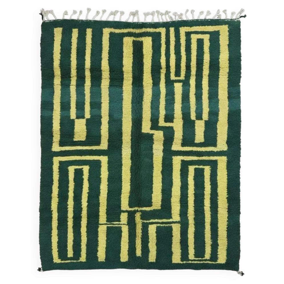 Tapis Contemporain vert - 292 x 255 cm