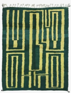 Tapis Contemporain vert - 292 x 255 cm