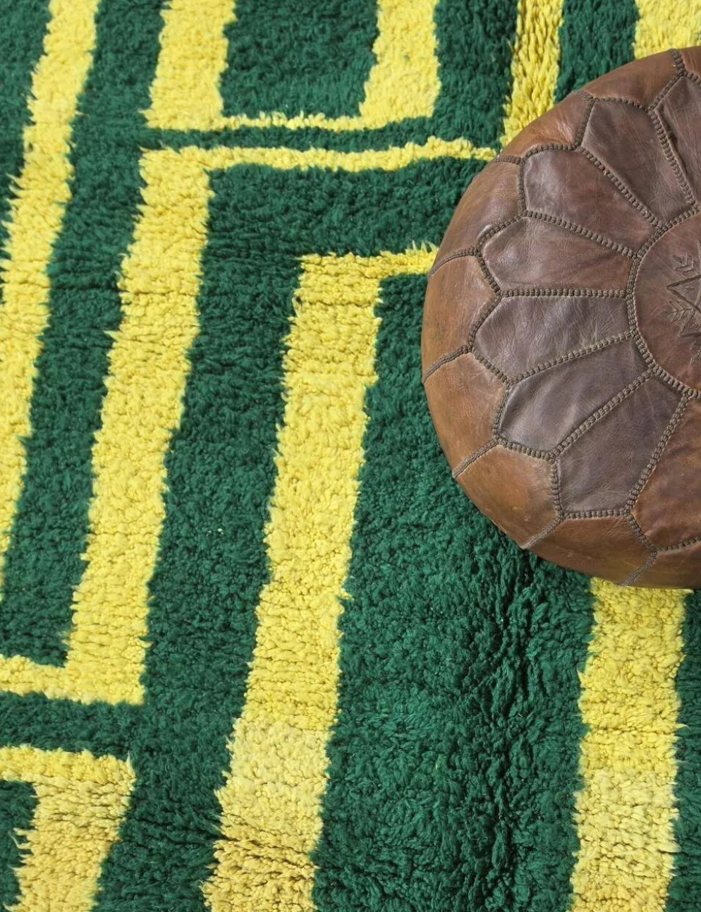 Tapis Contemporain vert - 292 x 255 cm