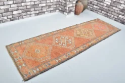 Tapis couloir Oushak vintage sku 3545