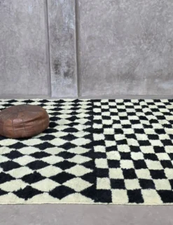 Tapis à Damier noir - 300 x 260 cm