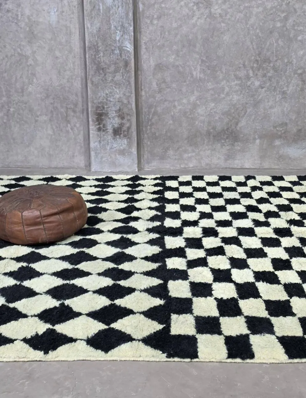 Tapis à Damier noir - 300 x 260 cm
